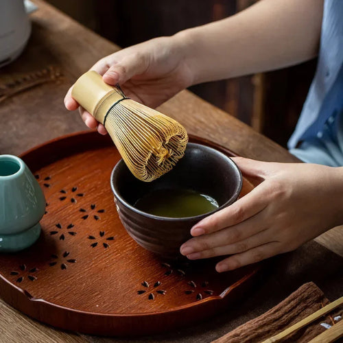 Service à thé japonais en bambou | Set complet pour matcha, design traditionnel et naturel - Verdyo