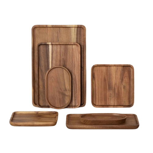 Plateau acacia style scandinave | Multi-usages durable écologique naturel | Verdyo