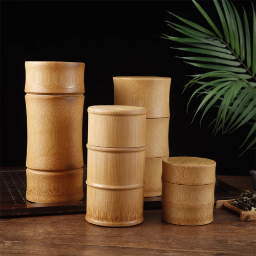 Boîte bambou hermétique 500ml | Rangement écologique zéro déchet naturel | Verdyo