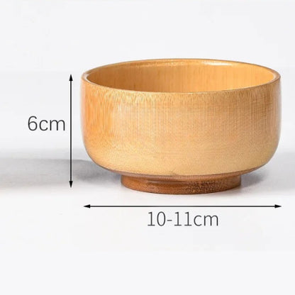 Bol bambou naturel rond | Authentique écologique zéro déchet durable | Verdyo