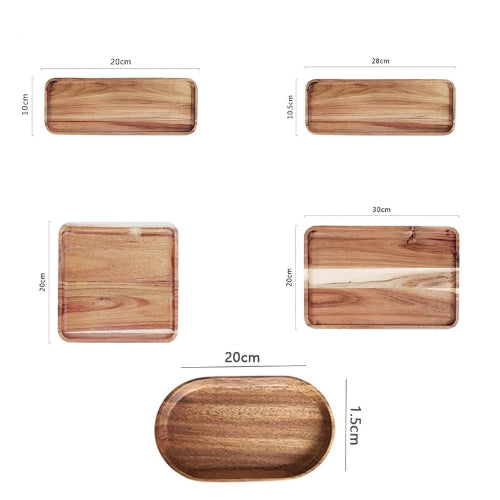 Plateau acacia style scandinave | Multi-usages durable écologique naturel | Verdyo