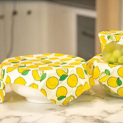 Emballage alimentaire réutilisable en cire d'abeille | Conserve frais & sans plastique, lot de 3 tailles - Verdyo