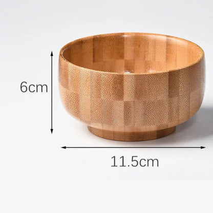 Bol bambou naturel rond | Authentique écologique zéro déchet durable | Verdyo
