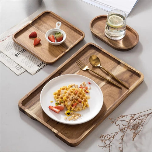 Plateau acacia style scandinave | Multi-usages durable écologique naturel | Verdyo