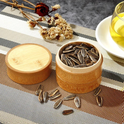 Boîte bambou hermétique 500ml | Rangement écologique zéro déchet naturel | Verdyo