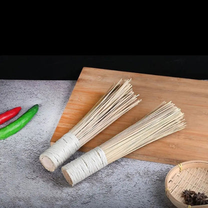 Brosse wok fibres coco naturelles | Manche bambou écologique zéro déchet | Verdyo