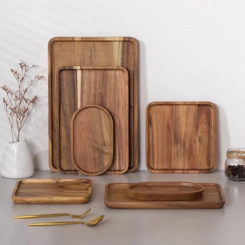 Plateau acacia style scandinave | Multi-usages durable écologique naturel | Verdyo