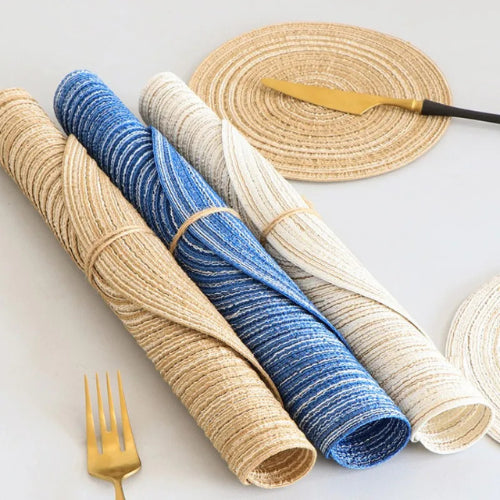 Sets de table ronds en lin | Antiderapants, lavables, style naturel - Verdyo_
"Sets de table ronds en lin"
"Accessoires table antidérapants"
"Produits écoresponsables pour table"
"Décoration de table naturelle"
"Sets de table lavables et durables"
"Lin naturel pour décoration"
"Protection de table élégante"
"Cadeau idéal pour amateurs de décoration"
"Sets de table style naturel"
"Solutions pratiques pour table"