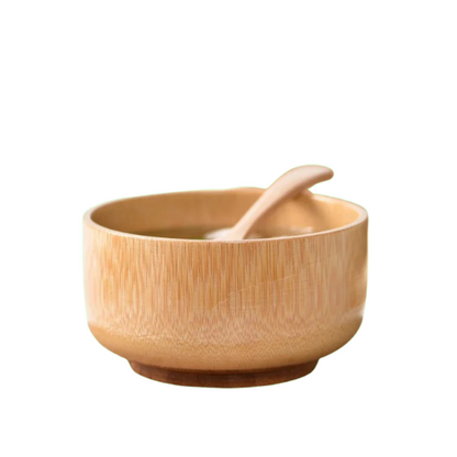 Bol bambou naturel rond | Authentique écologique zéro déchet durable | Verdyo